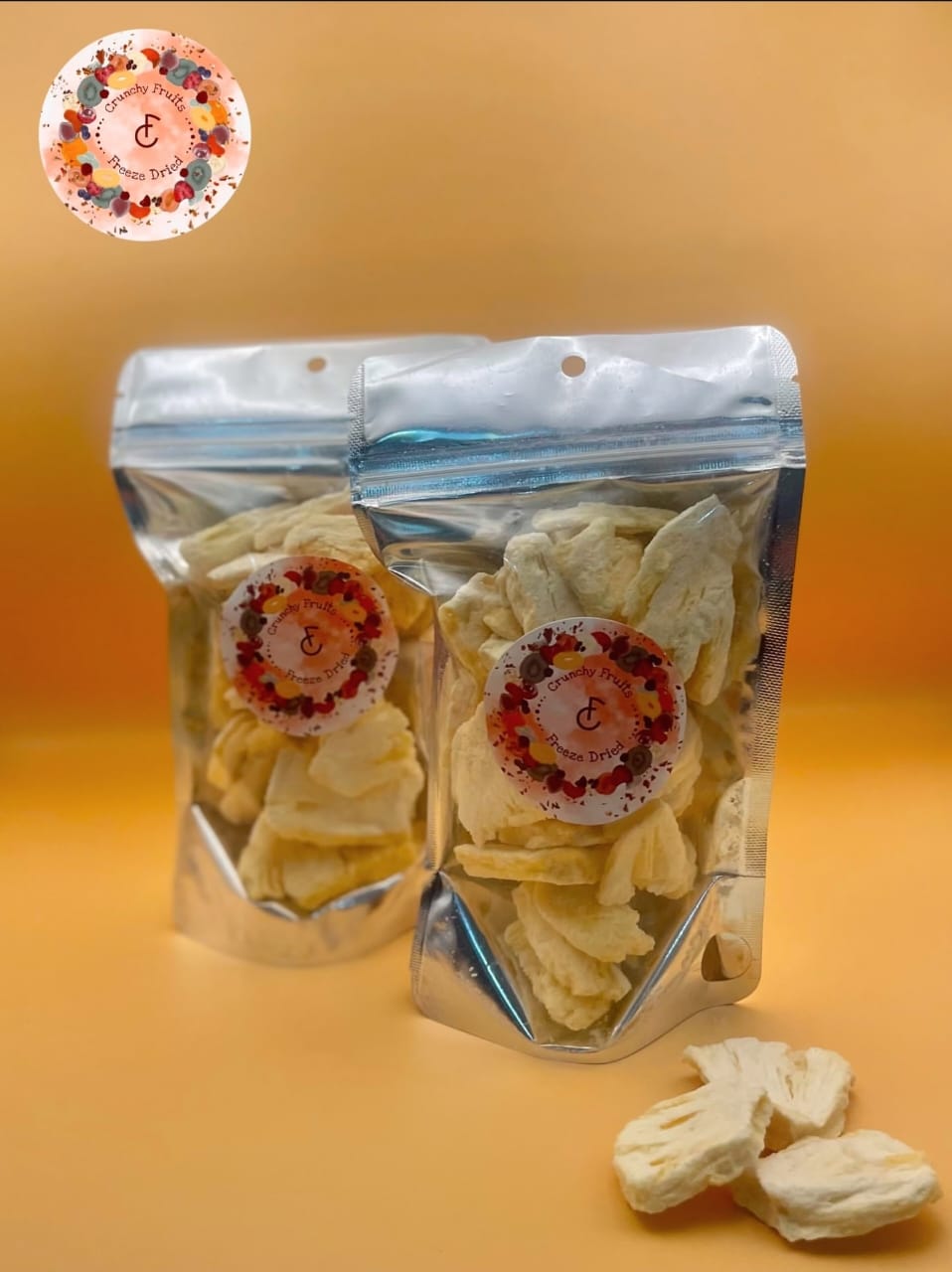 أناناس مجفف بالتبريد ٢٥ غرام