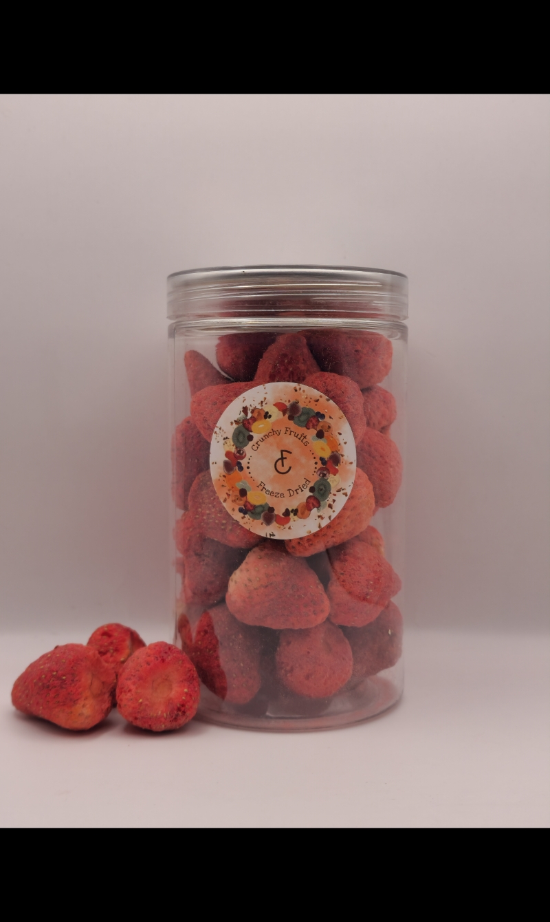 فراولة مجففة بالتبريد ١٠٠ غرام